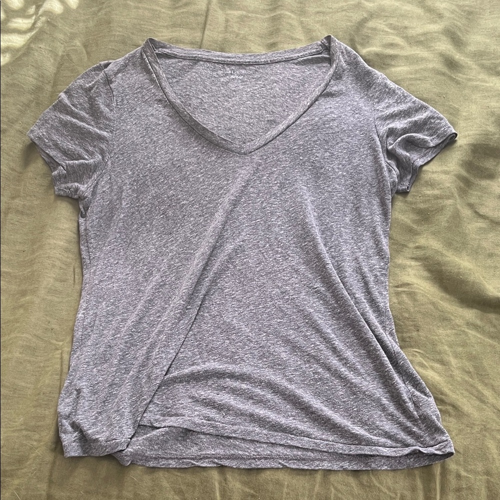 Aerie Heather Gray V-Neck